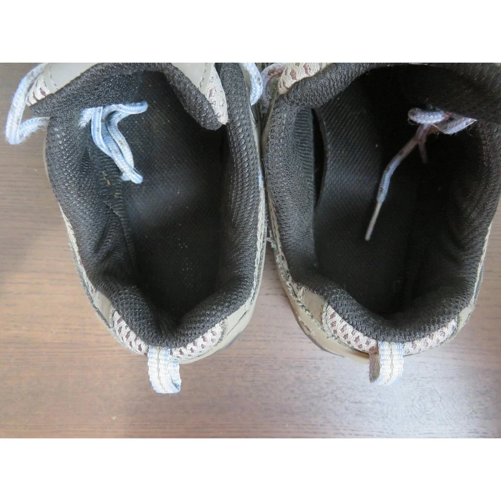 Merrell Waterproof Hiking Shoes Youth 4 Gray Trail Lace Up Boots Trail Athletic